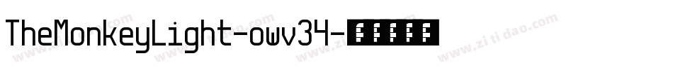 TheMonkeyLight-owv34字体转换