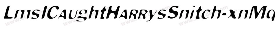 LmsICaughtHarrysSnitch-xnMq字体转换