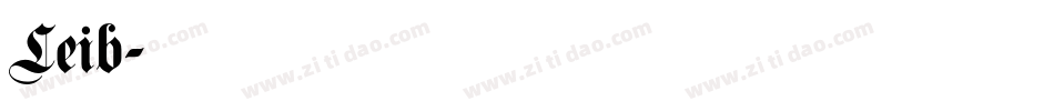 Leib字体转换
