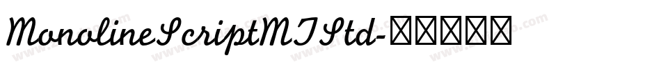 MonolineScriptMTStd字体转换