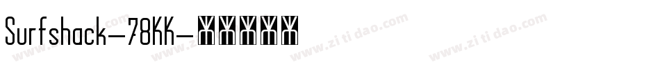 Surfshack-78KK字体转换