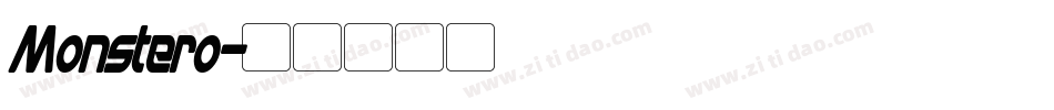 Monstero字体转换