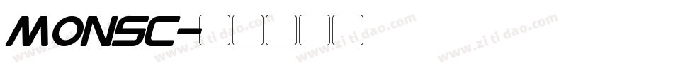 MONSC字体转换