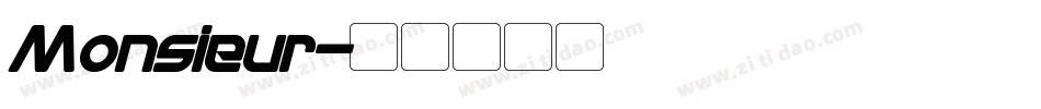 Monsieur字体转换