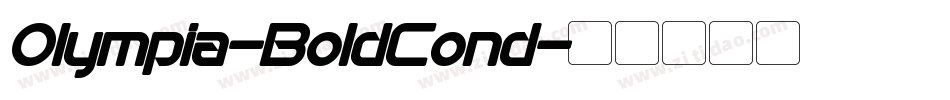 Olympia-BoldCond字体转换