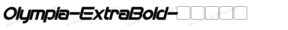 Olympia-ExtraBold字体转换