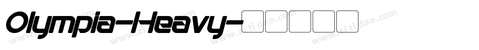 Olympia-Heavy字体转换