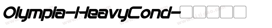 Olympia-HeavyCond字体转换