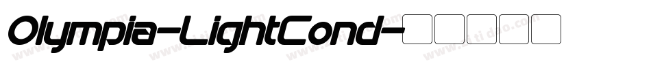 Olympia-LightCond字体转换
