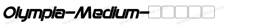 Olympia-Medium字体转换