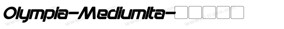 Olympia-MediumIta字体转换