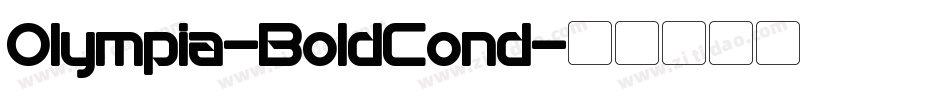 Olympia-BoldCond字体转换