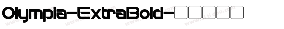 Olympia-ExtraBold字体转换