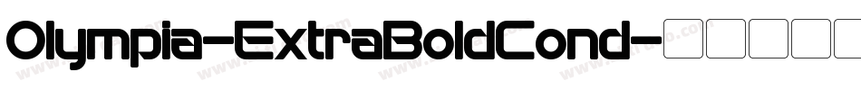 Olympia-ExtraBoldCond字体转换