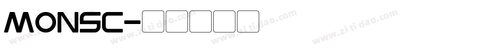 MONSC字体转换