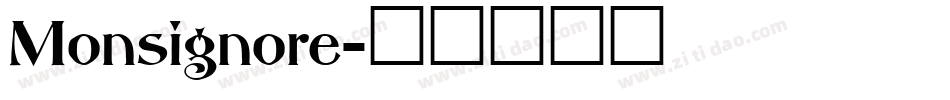 Monsignore字体转换