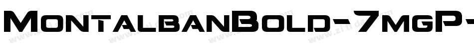 MontalbanBold-7mgP字体转换