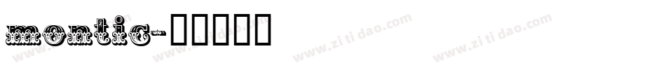 montic字体转换
