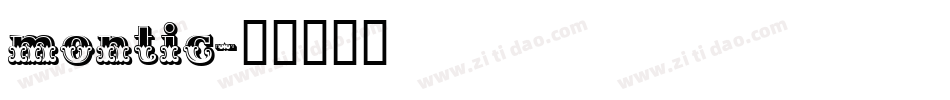 montic字体转换