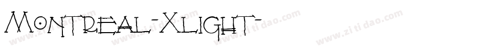 Montreal-Xlight字体转换
