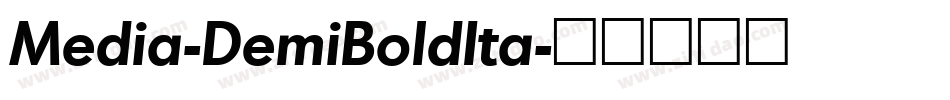 Media-DemiBoldIta字体转换