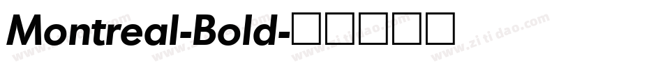Montreal-Bold字体转换