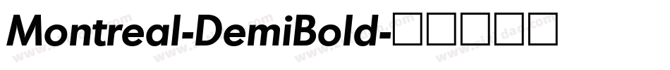 Montreal-DemiBold字体转换
