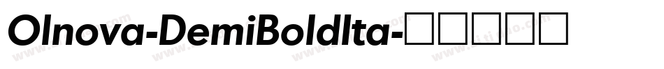 Olnova-DemiBoldIta字体转换