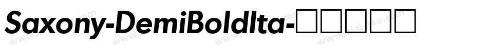 Saxony-DemiBoldIta字体转换