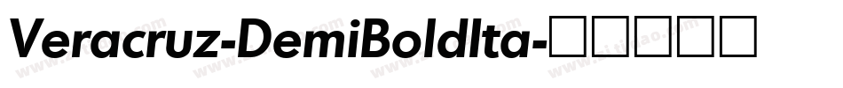 Veracruz-DemiBoldIta字体转换
