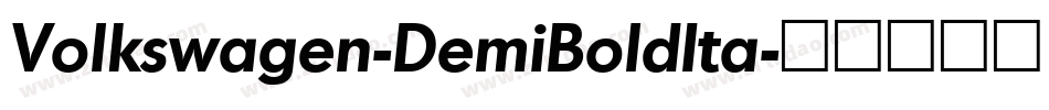 Volkswagen-DemiBoldIta字体转换