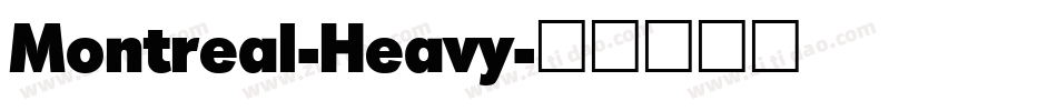 Montreal-Heavy字体转换