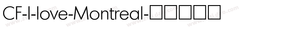 CF-I-love-Montreal字体转换
