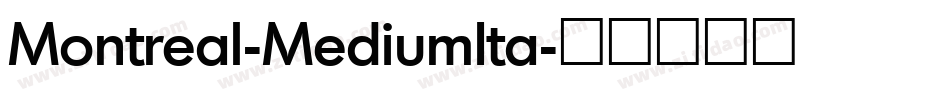 Montreal-MediumIta字体转换