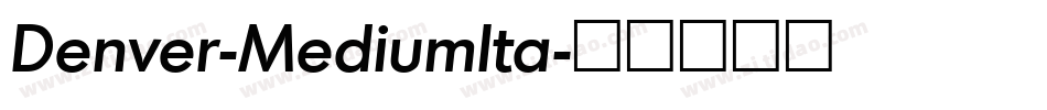 Denver-MediumIta字体转换