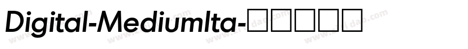 Digital-MediumIta字体转换