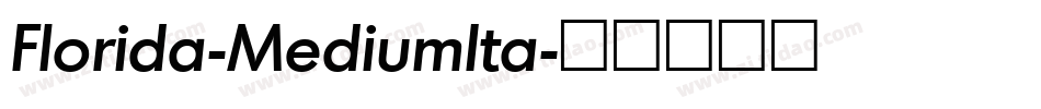 Florida-MediumIta字体转换