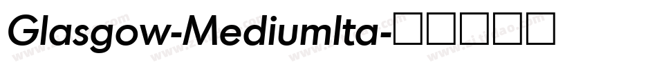 Glasgow-MediumIta字体转换