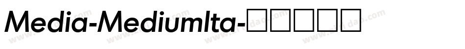 Media-MediumIta字体转换