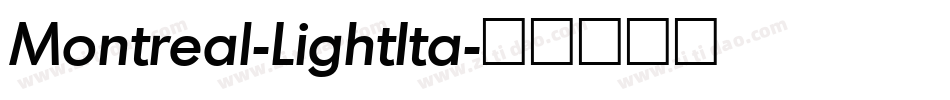 Montreal-LightIta字体转换