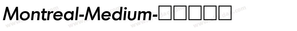 Montreal-Medium字体转换