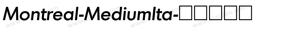 Montreal-MediumIta字体转换