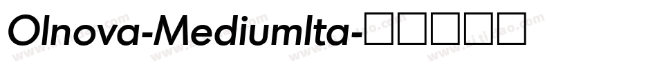 Olnova-MediumIta字体转换 Olnova-MediumIta字体转换