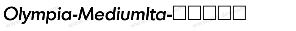 Olympia-MediumIta字体转换
