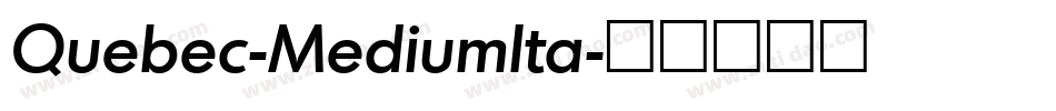 Quebec-MediumIta字体转换