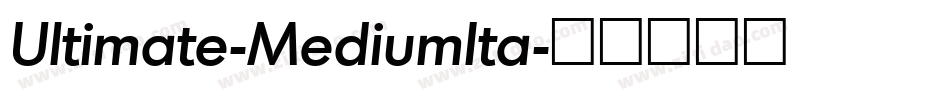 Ultimate-MediumIta字体转换