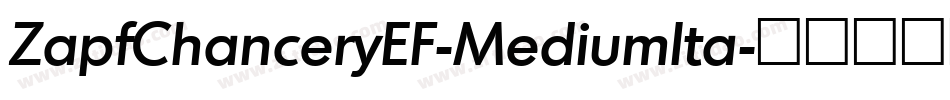 ZapfChanceryEF-MediumIta字体转换
