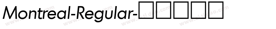 Montreal-Regular字体转换