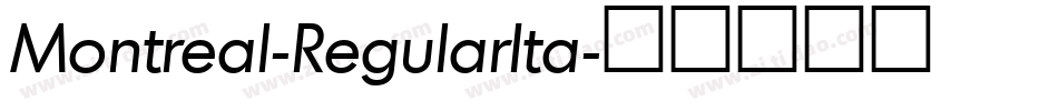 Montreal-RegularIta字体转换