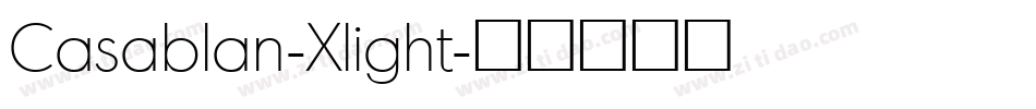 Casablan-Xlight字体转换